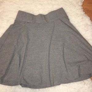 Grey Skater Skirt